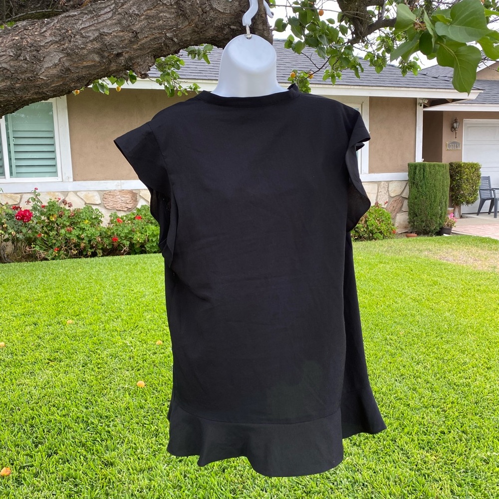 Banana Republic black blouse.